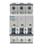 Siemens Sentron 5SY4 MCB, 3P, 32A Curve C, 400V AC, 10 kA Breaking Capacity