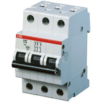 ABB System Pro M Compact S200 MCB, 3P, 20A Curve D, 440V AC, 12V DC, 6 kA Breaking Capacity