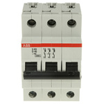 ABB System Pro M Compact S200 MCB, 3P, 40A Curve D, 440V AC, 6 kA Breaking Capacity