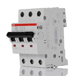 ABB System Pro M Compact S200 MCB, 3P, 63A Curve D, 440V AC, 12V DC, 6 kA Breaking Capacity