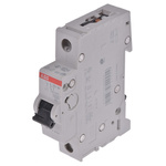 ABB System Pro M Compact S200M MCB, 1P, 1A Curve C, 253V AC, 72V DC, 10 kA Breaking Capacity