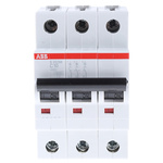 ABB System Pro M Compact S200M MCB, 3P, 10A Curve C, 440V AC, 12V DC, 10 kA Breaking Capacity