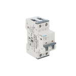 Siemens Sentron 5SY4 MCB, 2P, 6A Curve C, 400V AC, 10 kA Breaking Capacity