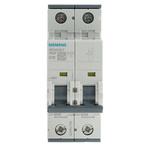 Siemens Sentron 5SY4 MCB, 2P, 16A Curve C, 400V AC, 72V DC, 10 kA Breaking Capacity