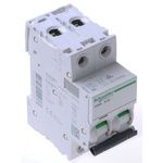 Schneider Electric Acti 9 iC60N MCB, 2P, 2A Curve B, 12 → 133V AC, 100 → 133V DC, 6 kA Breaking Capacity