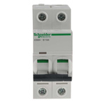 Schneider Electric Acti 9 iC60H MCB, 2P, 10A Curve B, 440V AC, 100 → 133V DC, 10 kA Breaking Capacity