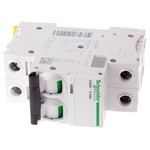 Schneider Electric Acti 9 iC60H MCB, 2P, 63A Curve C, 440V AC, 100 → 133V DC, 10 kA Breaking Capacity