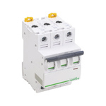 Schneider Electric Acti 9 iC60H MCB, 3P, 40A Curve C, 440V AC, 100 → 133V DC, 10 kA Breaking Capacity
