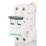 Schneider Electric Acti 9 iC60H MCB, 2P, 2A Curve D, 440V AC, 100 → 133V DC, 10 kA Breaking Capacity