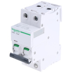 Schneider Electric Acti 9 iC60H MCB, 2P, 20A Curve D, 440V AC, 100 → 133V DC, 10 kA Breaking Capacity