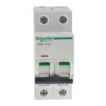 Schneider Electric Acti 9 C60HB MCB, 2P, 4A Curve B, 12 → 440V AC, 100 → 133V DC, 10 kA Breaking Capacity
