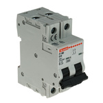Lovato ModuLo P1MB MCB, 2P, 10A Curve D, 230V AC, 80V DC, 10 kA Breaking Capacity