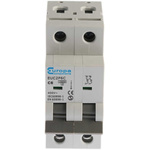Europa EUC2P EUC MCB, 2P, 6A Curve C, 230V AC, 10 kA Breaking Capacity