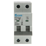 Europa EUC2P EUC MCB, 2P, 10A Curve C, 230V AC, 10 kA Breaking Capacity