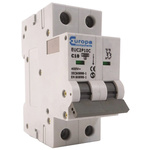 Europa EUC2P EUC MCB, 2P, 20A Curve C, 230V AC, 10 kA Breaking Capacity