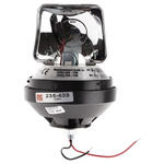 RS PRO Rotating Beacon, 12 V dc, 24 V dc, Surface Mount, Incandescent Bulb, IP56