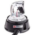 RS PRO Rotating Beacon, 12 V dc, 24 V dc, Surface Mount, Incandescent Bulb, IP56