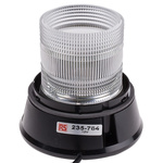 RS PRO Flashing Beacon, 12 V dc, Surface Mount, Incandescent Bulb, IP56