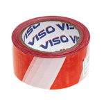RS PRO Red/White High-Density Polyethylene 100m Barrier Tape, 0.02mm Thickness