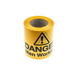 RS PRO Black/Yellow Polyethylene 100m Hazard Tape