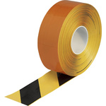 Brady Black/Yellow Vinyl 30.48m Lane Marking Tape, 1.27mm Thickness