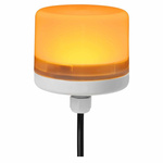 RS PRO Amber Steady Beacon, 24 Vdc, Screw Mount, LED Bulb, IP66