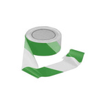 RS PRO Green, White High-Density Polyethylene 100m Barrier Tape, 0.02mm Thickness