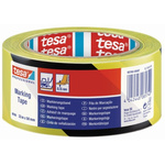 Tesa Black, Yellow PVC 33m Hazard Tape, 0.15mm Thickness