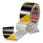 Tesa Black, Yellow PET 50mm Floor Tape, 0.175mm Thickness