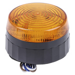 RS PRO Amber Flashing Beacon, 110 → 230 V ac, Screw Mount, LED Bulb, IP67