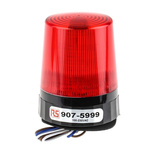 RS PRO Red Flashing Beacon, 110 → 230 V ac, Screw Mount, LED Bulb, IP67