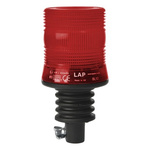 RS PRO Red Flashing Beacon, 10 → 100 V dc, Flexi DIN Mount, LED Bulb, IP56