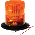 RS PRO Amber Flashing Beacon, 10 → 100 V dc, Surface Mount, Wall Mount, LED Bulb, IP56