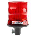 RS PRO Red Flashing Beacon, 10 → 100 V dc, DIN Mount, Tube Mount, LED Bulb, IP56