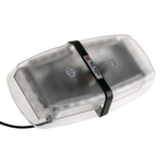 RS PRO Clear Flashing Light Bar, 12 V dc, 24 V dc, Single Point Mount, LED Bulb, IP56