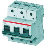 ABB High Performance S800N MCB, 3P, 63A Curve D, 400V AC, 6 kA Breaking Capacity