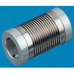 Huco Electrodeposited Nickel 12mm OD Bellows Coupling With Set Screw Fastening