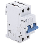 Allen Bradley 1492 1492-SPM MCB, 2P, 10A Curve B, 277V AC, 96V DC, 10 kA Breaking Capacity