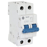 Allen Bradley 1492 1492-SPM MCB, 2P, 1A Curve D, 277V AC, 96V DC, 10 kA Breaking Capacity