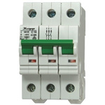 Kopp GREEN ELECTRIC MCB, 3P, 25A Curve C, 230 → 400V AC, 60V DC, 10 kA Breaking Capacity