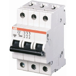 ABB System Pro M Compact S200 MCB, 3P, 2A Curve K, 440V AC, 6 kA Breaking Capacity