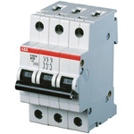 ABB System Pro M Compact S200M MCB, 3P, 6A Curve B, 440V AC, 10 kA Breaking Capacity