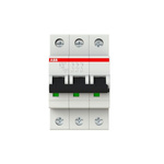 ABB System Pro M Compact S200M MCB, 3P, 10A Curve B, 440V AC, 10 kA Breaking Capacity