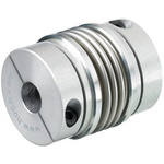 Huco Stainless Steel 26mm OD Bellows Coupling With Set Screw Fastening