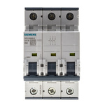 Siemens Sentron 5SY4 MCB, 3P, 6A Curve D, 400V AC, 10 kA Breaking Capacity