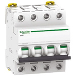 Schneider Electric Acti 9 iC60N MCB, 4P, 20A Curve C, 12 → 440V AC, 220 → 250V DC, 6 kA Breaking Capacity