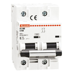 Lovato ModuLo P2MB MCB, 2P, 125A Curve C, 230V AC, 60V DC, 10 kA Breaking Capacity
