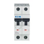 Eaton xEffect MCB, 2P, 15A Curve C, 240 → 415V AC, 415V DC, 10 kA Breaking Capacity