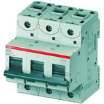 ABB High Performance S800S MCB, 3P, 63A Curve B, 400V AC, 250V DC, 50 kA Breaking Capacity