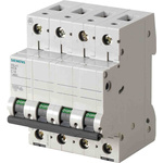Siemens SENTRON 5SL4 MCB, 3P+N, 40A Curve C, 400V AC, 72V DC, 10 kA Breaking Capacity